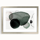 Geometric Art Prints for Home Decor – Minimalist Forest Green Design