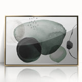 Geometric Art Prints for Home Decor – Minimalist Forest Green Design
