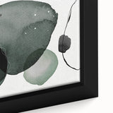 Geometric Art Prints for Home Decor – Minimalist Forest Green Design
