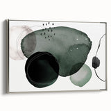 Geometric Art Prints for Home Decor – Minimalist Forest Green Design