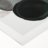 Geometric Art Prints for Home Decor – Minimalist Forest Green Design