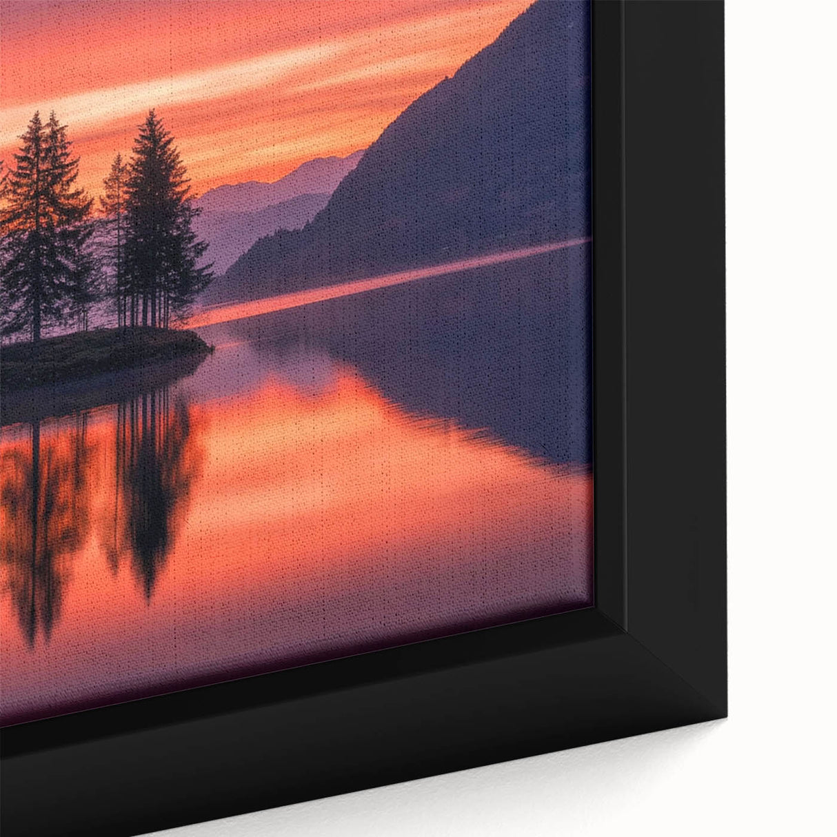 Sunset Island Reflection – Serene Nature Landscape Art