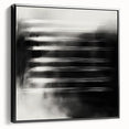 Minimalist Abstract Painting - Black & White Modern Wall Art
