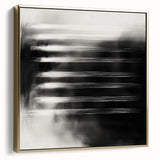 Minimalist Abstract Painting - Black & White Modern Wall Art