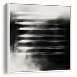 Minimalist Abstract Painting - Black & White Modern Wall Art