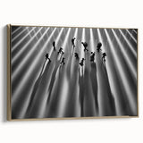 Urban Skyline Canvas Prints - Abstract Shadow City Art