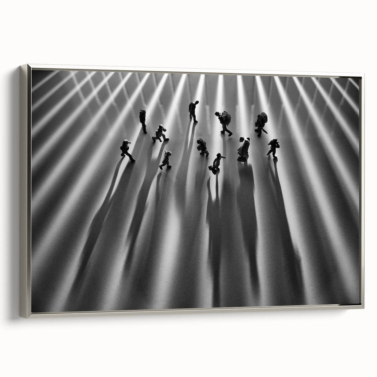 Urban Skyline Canvas Prints - Abstract Shadow City Art