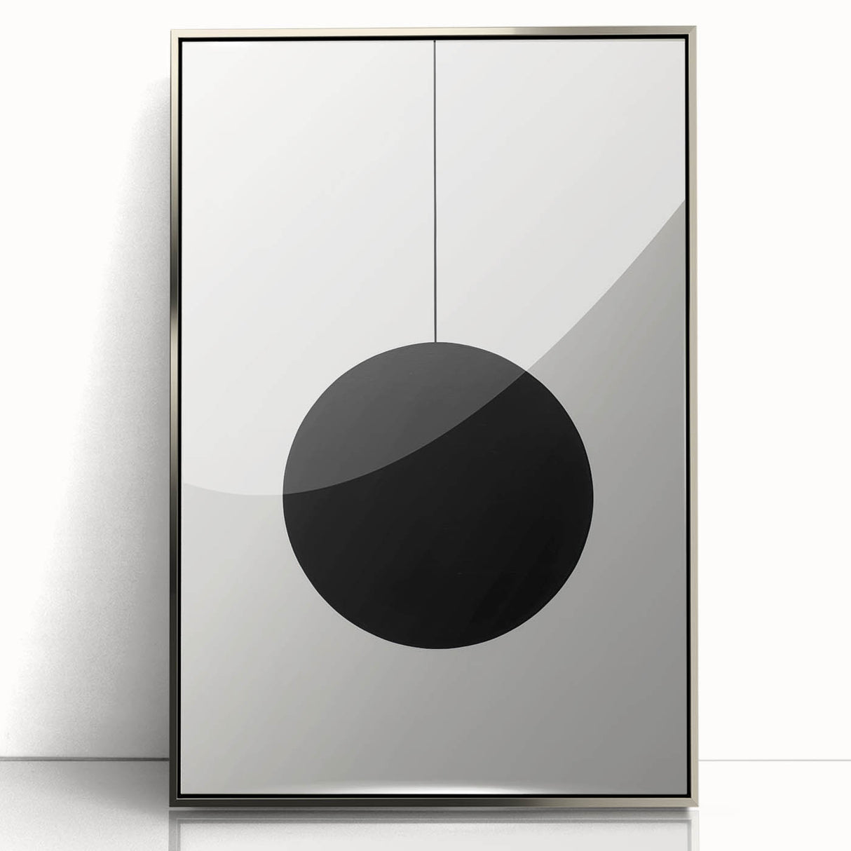 Minimalist Wall Art for Modern Homes – Geometric Black Circle Design