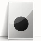 Minimalist Wall Art for Modern Homes – Geometric Black Circle Design