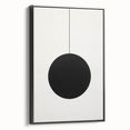 Minimalist Wall Art for Modern Homes – Geometric Black Circle Design