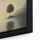 Solitary Tree Reflection – Minimalist Nature Art Print