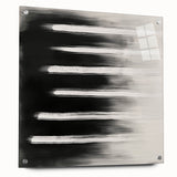 Modern Abstract Wall Art - Black & White Minimalist Canvas
