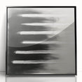 Modern Abstract Wall Art - Black & White Minimalist Canvas