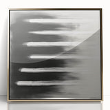 Modern Abstract Wall Art - Black & White Minimalist Canvas