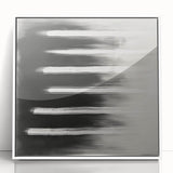 Modern Abstract Wall Art - Black & White Minimalist Canvas