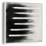 Modern Abstract Wall Art - Black & White Minimalist Canvas