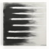 Modern Abstract Wall Art - Black & White Minimalist Canvas