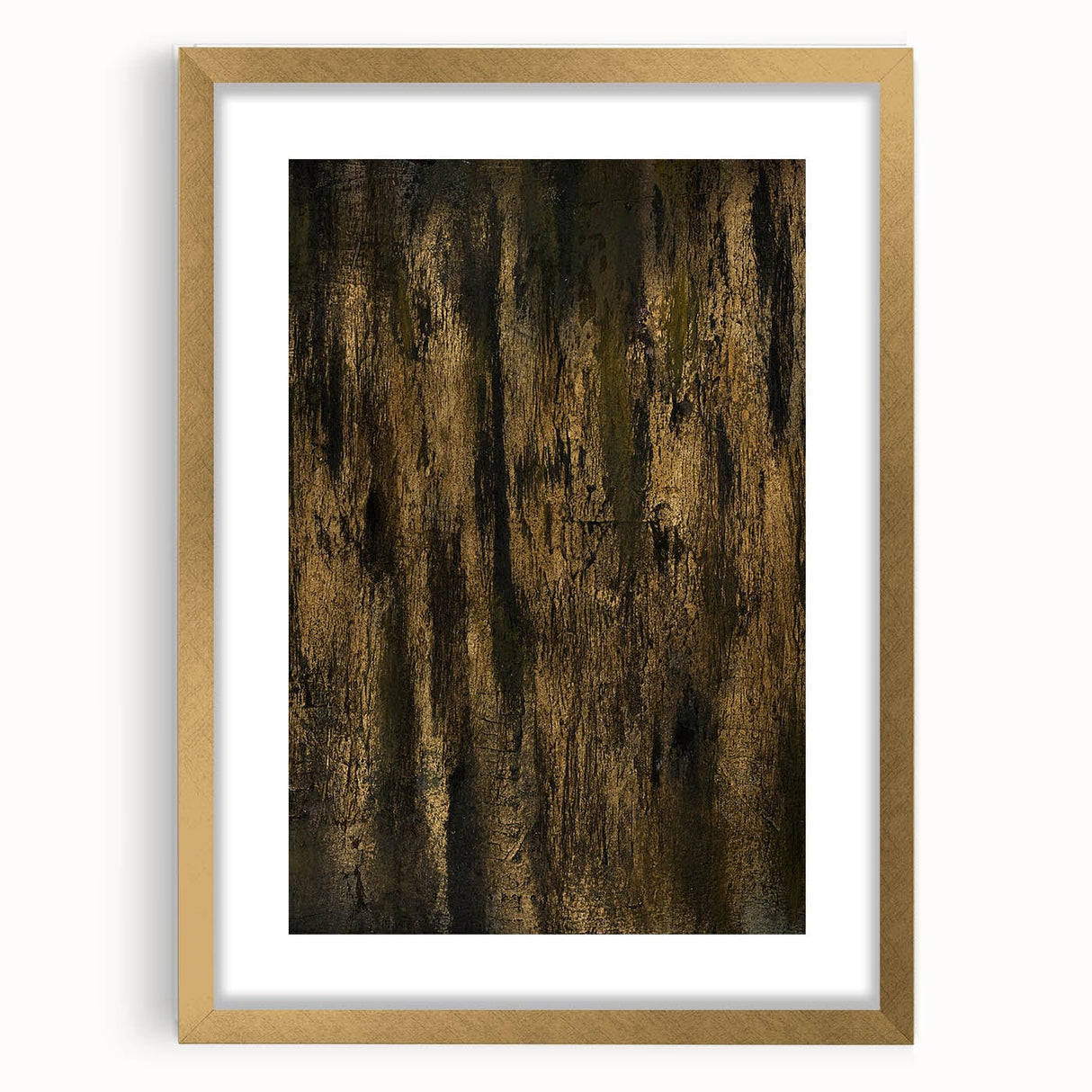 Luxury Moody Modern Wall Art - Abstract Gold & Black Canvas Print