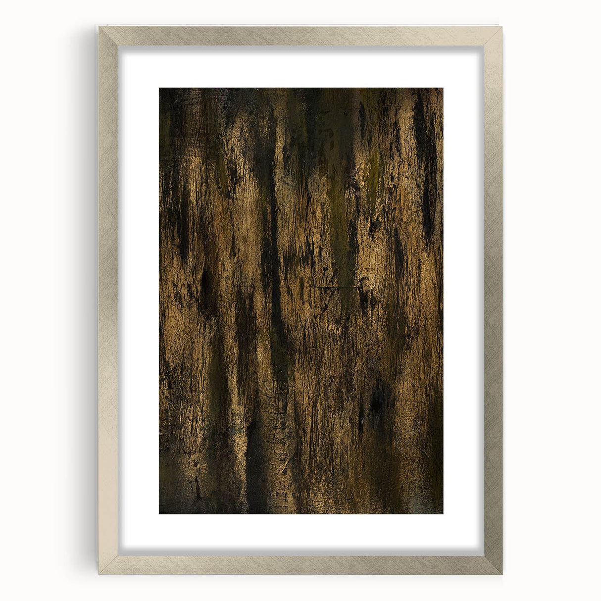 Luxury Moody Modern Wall Art - Abstract Gold & Black Canvas Print