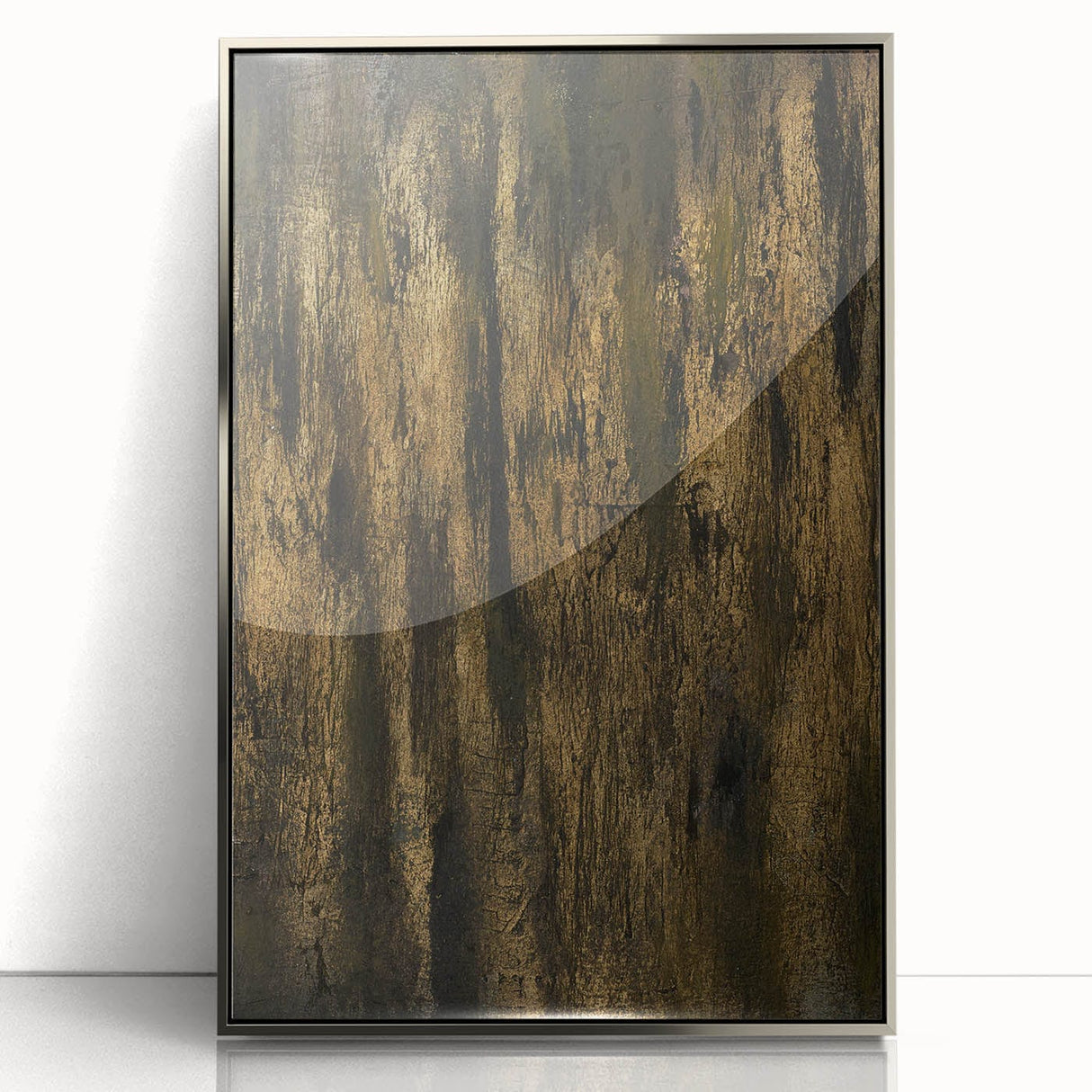 Luxury Moody Modern Wall Art - Abstract Gold & Black Canvas Print