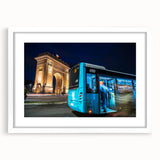 Urban Architectural Wall Art - Illuminated City Arch Print