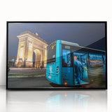 Urban Architectural Wall Art - Illuminated City Arch Print