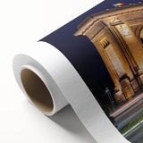 Urban Architectural Wall Art - Illuminated City Arch Print