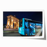 Urban Architectural Wall Art - Illuminated City Arch Print