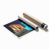 Urban Architectural Wall Art - Illuminated City Arch Print