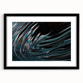 Fluid Acrylic Wall Decor - Modern Fluid Art Prints in Dark Blue Tones