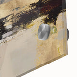 Gilded Depth – Contemporary Gold and Teal Abstract Wall Art