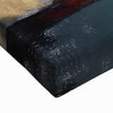 Gilded Depth – Contemporary Gold and Teal Abstract Wall Art