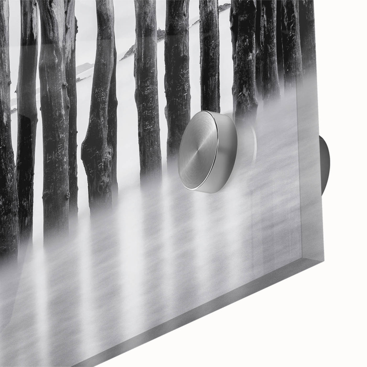 Misty Wooden Posts - Fine Art Photography Canvas Prints