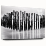 Misty Wooden Posts - Fine Art Photography Canvas Prints