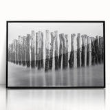 Misty Wooden Posts - Fine Art Photography Canvas Prints