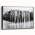 Misty Wooden Posts - Fine Art Photography Canvas Prints