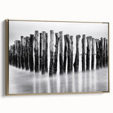 Misty Wooden Posts - Fine Art Photography Canvas Prints