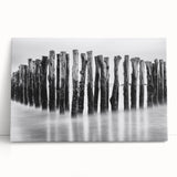 Misty Wooden Posts - Fine Art Photography Canvas Prints