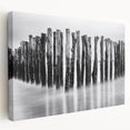 Misty Wooden Posts - Fine Art Photography Canvas Prints