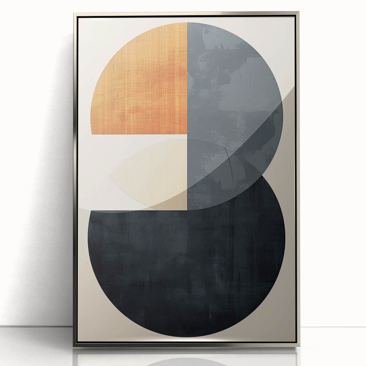Modern Geometric Wall Décor – Minimalist Abstract Circle Composition