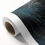 Fluid Abstract Wall Art - Contemporary Fluid Art Pieces Dark Teal