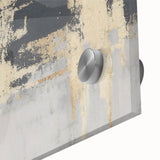 Industrial Fade – Neutral Abstract Wall Art in Gold and Gray Tones