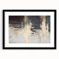 Industrial Fade – Neutral Abstract Wall Art in Gold and Gray Tones