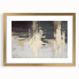 Industrial Fade – Neutral Abstract Wall Art in Gold and Gray Tones