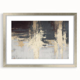 Industrial Fade – Neutral Abstract Wall Art in Gold and Gray Tones
