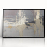 Industrial Fade – Neutral Abstract Wall Art in Gold and Gray Tones