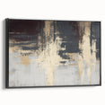 Industrial Fade – Neutral Abstract Wall Art in Gold and Gray Tones