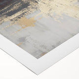 Industrial Fade – Neutral Abstract Wall Art in Gold and Gray Tones
