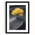 Golden Tree in Black Desert – Tree Art Prints & Nature Wall Art