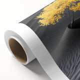 Golden Tree in Black Desert – Tree Art Prints & Nature Wall Art